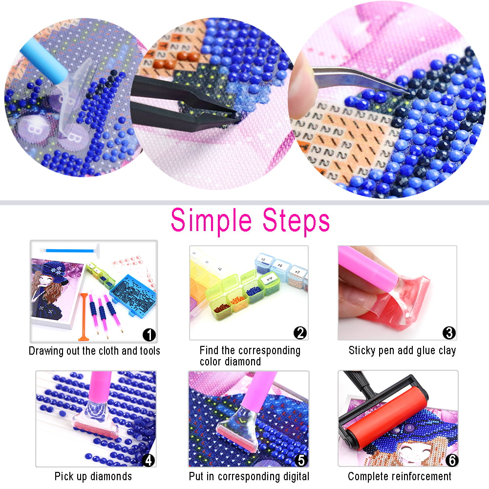 5D Diamond Painting Tools and Accessories Kits Roller Pen Clay Tray–  Diamond Paintings Store