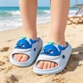 thumbnail image 2 of Sandals for Toddler Girls Indoor Summer Cartoon Whale Print Lightweight Beach Flip Flops Kids Slippers Blue 18-24 Months, 2 of 9