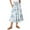 White, variant on Yucgh Women's Tiered Flowy Midi Skirt with Drawstring High Waist, Floral Pleated Beach Skirt, Lightweight Summer Long Skirt for Casual Wear,Purple,S