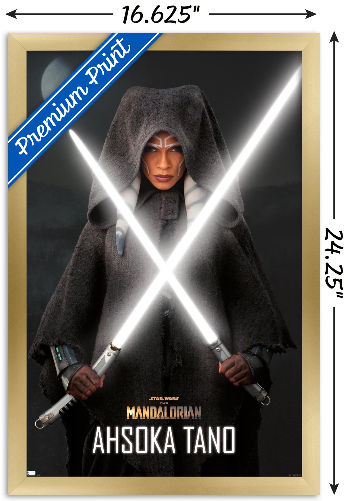 Star Wars The Mandalorian Season 2 - Ahsoka Lightsabers Wall Poster, 14.725" x 22.375", Framed - image 3 of 5