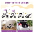 thumbnail image 6 of Tricycle, 5-in-1 Folding Baby Trike Stroller w/Adjustable Handle & Canopy, Reversible Seat, Safety Belt, Folding Pedal, , Storage, Push Tricycle for Toddlers 1-5 Years Old (), 6 of 9