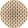 thumbnail image 1 of Ahgly Company Machine Washable Indoor Round Transitional Light Brown Area Rugs, 5' Round, 1 of 7