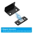 thumbnail image 4 of Uxcell Cabinet Magnetic Catch, Adhesive Cabinet Door Magnetic Catch for Kitchen Drawer Door, Black 2 Pack, 4 of 7
