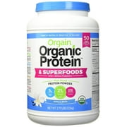 Orgain USDA Organic Plant Protein and Superfoods Powder, 2.70-pounds