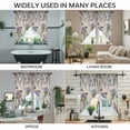 thumbnail image 3 of Purple Flowers Swag Valances for Windows, Kitchen Curtains 36 Inch Length 2 Panels Set, Weeping Spring Floral Bicycle Retro Art Short Curtains for Small Windows Rod Pocket Cafe Curtains 28"x36", 3 of 8
