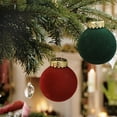 thumbnail image 2 of JLFNYA Mini Christmas Ornaments Clearance,Christmas Balls Ornament,12 Pcs Velvet Christmas Balls Flocked Christmas Tree Ball Ornaments Plastic Balls Xmas Decorative Hanging Ornaments2.36 Inch, 2 of 6