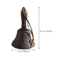 thumbnail image 2 of OULII 1PC Rustic Iron Bell Round Pet Training for Dining Room, 2 of 8