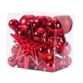 thumbnail image 2 of Bolas de Navidad Adornos Colgantes Adornos decorativos Colgantes de Navidad inastillable para el hogar Interior Exterior Guirnalda , Rojo Macarena bolas colgantes, 2 of 8