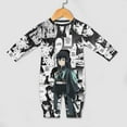 thumbnail image 4 of Demon Slayer Muichiro Tokito Baby Onesie Romper Footless Infant Long Sleeve Jumpsuit for Boys Girls, 4 of 8