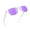 01-CLear Frame/Mirrored Purple, variant on Women Men Polarized Sunglasses Retro Gradient Black Frame Shades for Driving Fishing UV400 Protection (Gradient Black/Yellow)