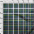 thumbnail image 2 of oneOone Georgette Viscose Dark Blue Fabric Madras Check Craft Projects Decor Fabric Printed By The Yard 42 Inch Wide, 2 of 4