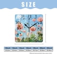 thumbnail image 2 of 10 Inch Wall Clock Battery Operated Square Clock for Office, Kitchen, Outdoor, Living Room,Oil Painting of Spring Floral Exquisite, 2 of 4