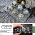 thumbnail image 3 of 100 Uds 12 rejillas caja de huevos de codorniz cajas de huevos de codorniz reutilizables caja de almacenamiento de huevos caja de almacenamiento de huevos transparente Mini dispensador de hu, 3 of 5