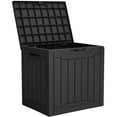 thumbnail image 6 of Uforic 31 Gallon Outdoor Deck Box, Weatherproof Resin, Lockable, Patio & Garden Storage, Black, 6 of 6