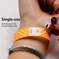 thumbnail image 3 of 100 Pcs Disposable Paper Wristbands Fluorescent Adhesive Event Wrist Bands Party Favor ID Bracelets for Concerts Festivals, 3 of 8