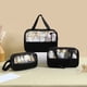 thumbnail image 2 of , Juego de Transparente, 3 Piezas de para Productos de Cuidado de la Piel, Bolsa de Lavado Portátil, Bolsa de Ducha D, 2 of 5