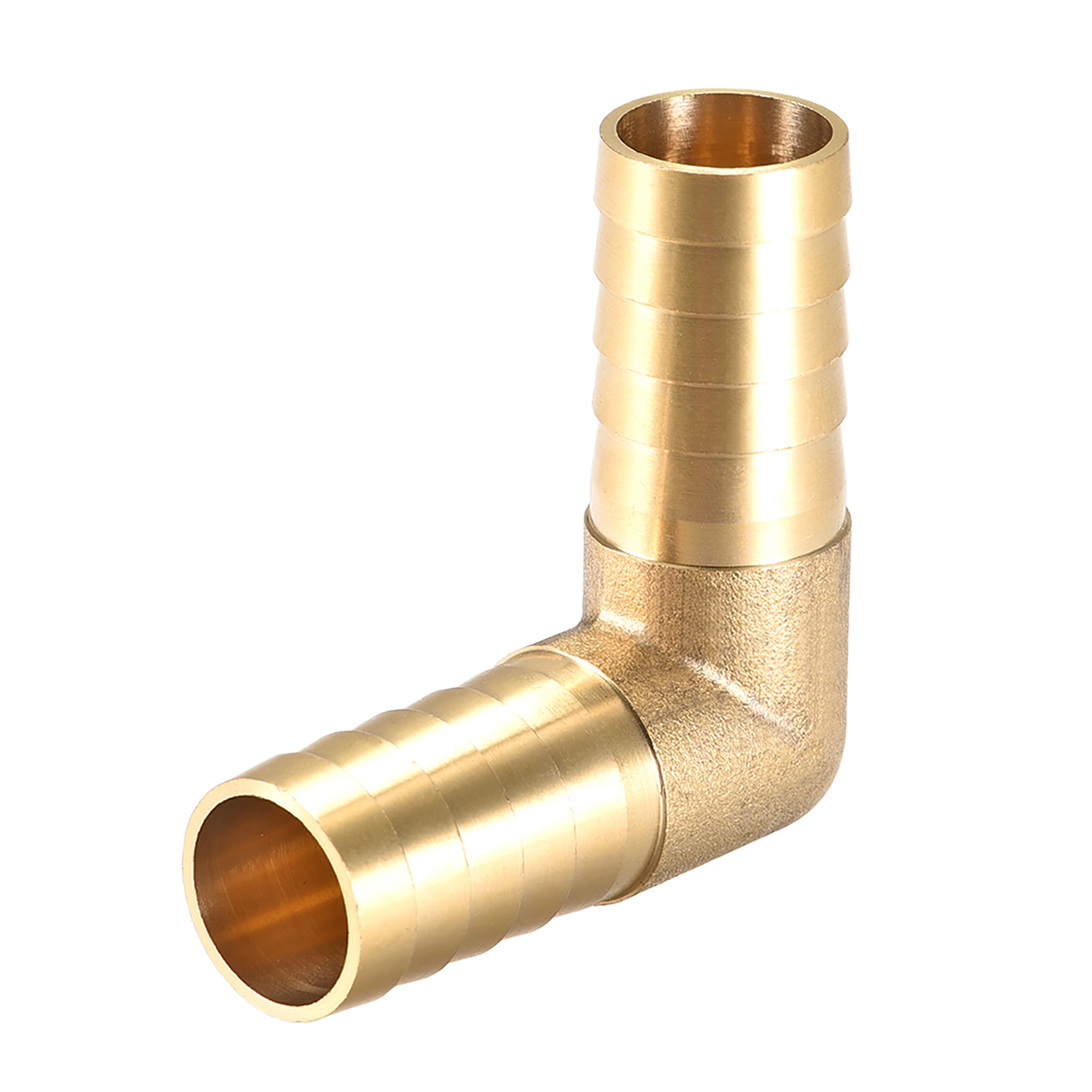 WATER AIR FUEL CONNECTOR. 2 x 20mm ELBOW BARBED PLASTIC HOSE JOINER 