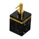 thumbnail image 3 of Dispensador de Jabón Líquido para Manos, Dispensador de Jabón Manual con Textura de Mármol, Dispensador de Jabón Corporal de Resina para Hotel 400ml Negro, 3 of 8