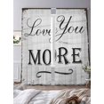 thumbnail image 3 of Valentine's Day Sheer Curtains 96 Inch Length 2 Panels Set, Love You Vintage Wood Stripes Gray Voile Window Treatment Semi Sheer Long Curtains Drapes for Bedroom/Living Room/Kitchen 52"x96"x2, 3 of 7
