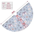 thumbnail image 3 of Cauagu 30" Christmas Tree Skirt Blue Butterfly Pattern Christmas Tree Decorations Tree Mat for Xmas Decorations Occasion Holiday Home Decor -30", 3 of 7
