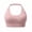 Pink, variant on qafoshin Halter Blackless Sports Bras for Women Adjustable High Support Wirefree Workout Bras