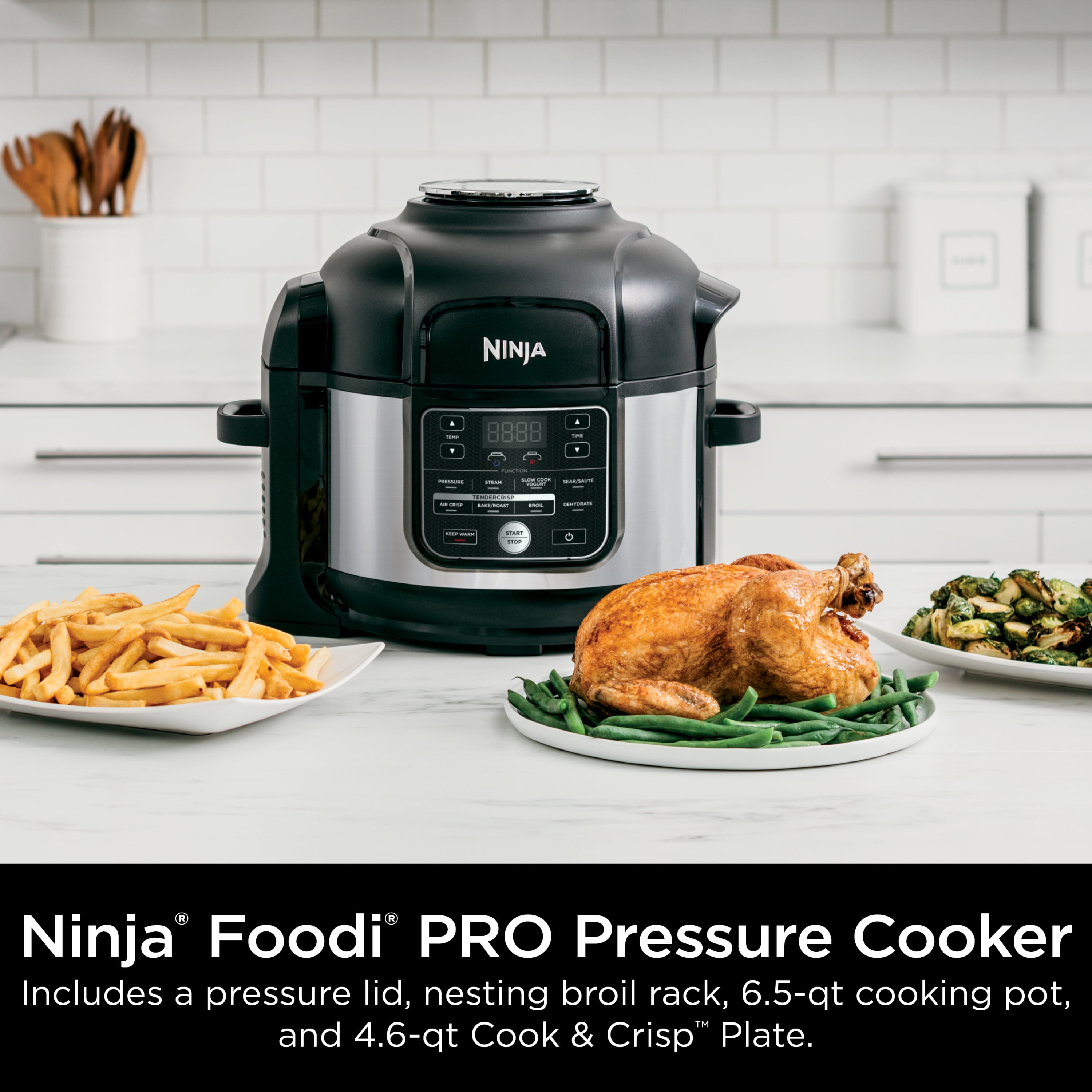 Ninja® Foodi TenderCrisp 8-in-1 6.5-Quart Pressure Cooker, OP300
