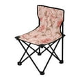thumbnail image 2 of 600D Oxford Camping Chair Portable Foldable Chair Supports 220 lbs for Picnic, Fishing, Backpacking Pink Flowers, 2 of 8