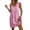 Hot Pink Dress, variant on Women's Gingham Plaid Sleeveless Tunic Dress V Neck Loose Shift Mini Dress with Pockets Comfy Lounge Outfits Summer Beach Sundress Yellow