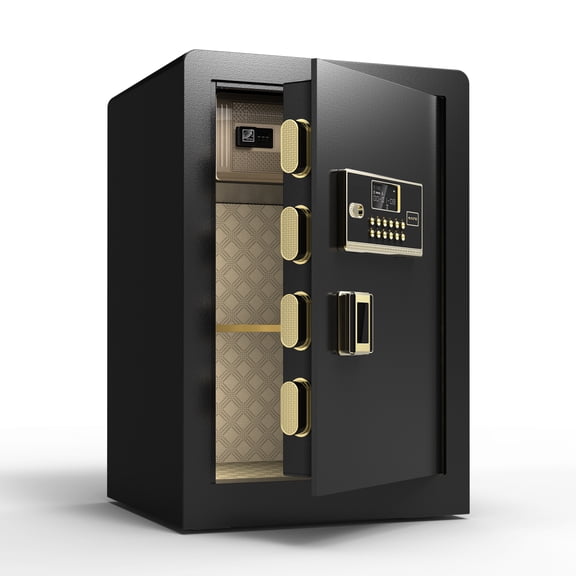 3.0 Cubic Feet Safe Box, Safe Box with Fireproof and Waterproof Bag, Large Electronic Digital Security Safe with Hidden Code Function for Home, Office and Hotel