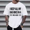 thumbnail image 4 of Father Day Printed Fashionable Men Tennis T Shirt Casual Short Sleeve Crew Neck Soft Blend Top Summer Streetwear, 4 of 5