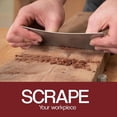 thumbnail image 2 of 6 Piece Multi-Shaped Card Scraper Woodworking Set, 3 Rectangle 1 Beveled 1 Curved and 1 Gooseneck Wood Scraper, 2 of 6
