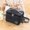 Black, variant on Insulated Lunch Bag Leakproof Cooler Bag, Portable Thermal Sling Bag, Adjustable Strap, for Work School, Navy Black Gray Wine