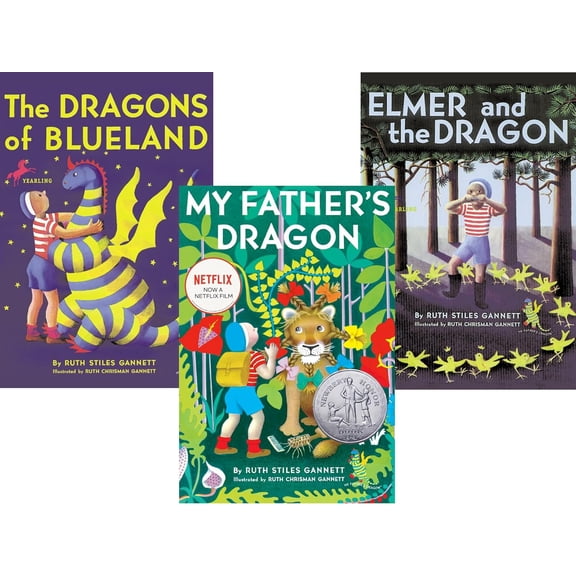 Ruth Stiles Gannett’s My Father’s Dragon Series Complete 3-Book Collection