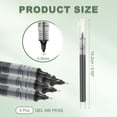 thumbnail image 2 of Uxcell 6Pcs Colored Gel Ink Pens, 0.5mm Extra Fine Point Smooth Writing Quick Drying Liquid Ink Rollerball Pens, Black, 2 of 6