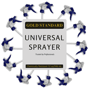 Gold Standard 32 oz Spray Bottle Trigger Replacement -- Commercial Spray Nozzles -- Trigger Sprayer Bottle Heads for Plastic Spray Bottles -- Spray Triggers for Industrial Spray Bottles (12 Triggers)