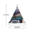 thumbnail image 3 of Balery Psychedelic Shark Artwork Pattern Santa Hat Christmas Hat Funny Christmas Hat Christmas Knitted Beanie Hat For Kids, 3 of 6