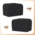 thumbnail image 3 of Balery Spider Web Black Pattern Oven Cover Kitchen Bread Machine Protector, 2 Slice Toaster Cover for Home, Anti Dust Fingerprint Coaster Cover, 3 of 7