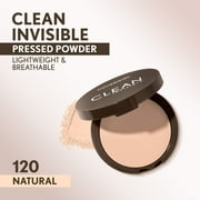 COVERGIRL Clean Invisible Pressed Powder, 120 Creamy Natural, 0.38 oz
