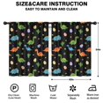 thumbnail image 2 of Blackout Kids Curtains,Black Dinosaurs Eggs Cacti Pattern Childrens Insulated Curtains Set Of 2,Bedroom Essentials,Toddler Room Decor 42"x54", 2 of 5