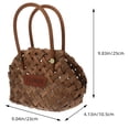 thumbnail image 2 of MOVTOTOP 1Pcs Panier Portable avec Poignée Petit Panier Tressé pour Activités Extérieures et Utilisation en Terrasse, 2 of 7