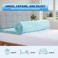 thumbnail image 3 of VCCOEM 2 Inch Gel-Infused Memory Foam Mattress Topper Queen Size Plush Cooling Topper for Pressure Relief & Body Support CertiPUR-US Certified, 3 of 8