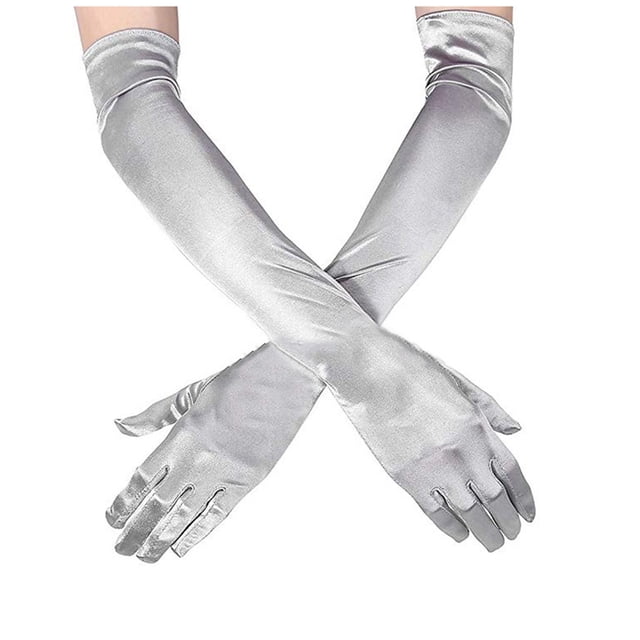WEAIXIMIUNG Gants d'Entraînement Femmes Adultes Gants Longs Sexy Soirée Performance Robe de Mariée