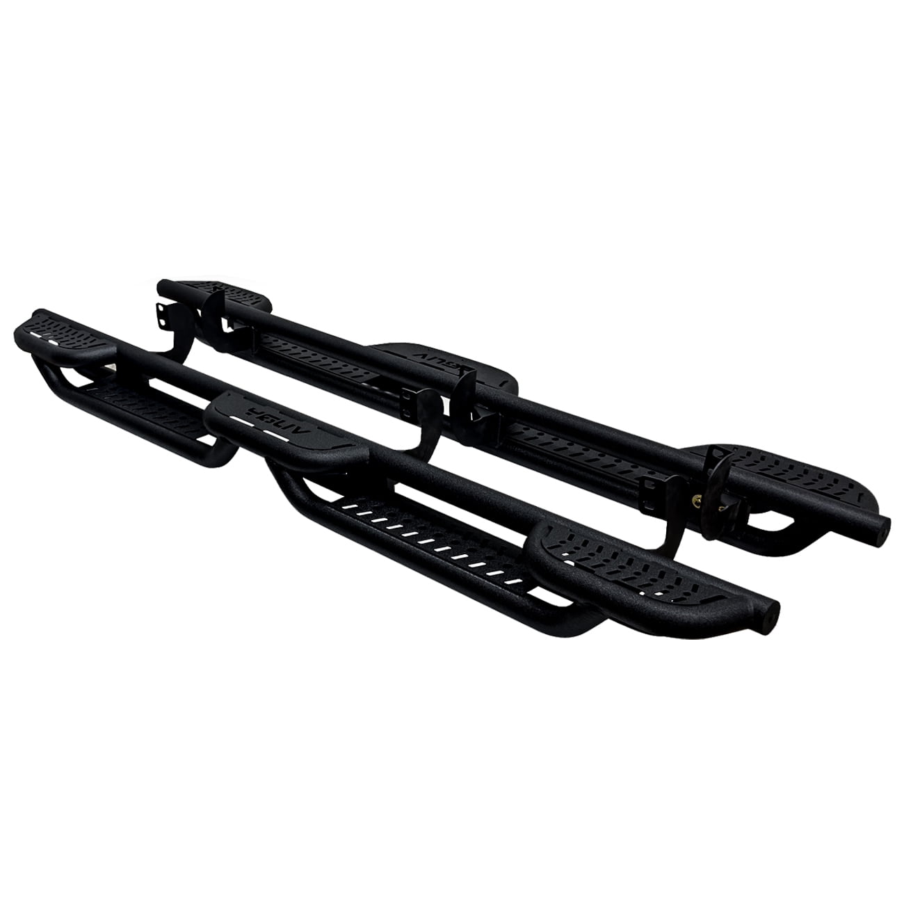 Vijay Running Boards Compatible with 2005-2025 Nissan Frontier Crew Cab 4-Door Bolt-on Side Steps Rails Steel Nerf Bars
