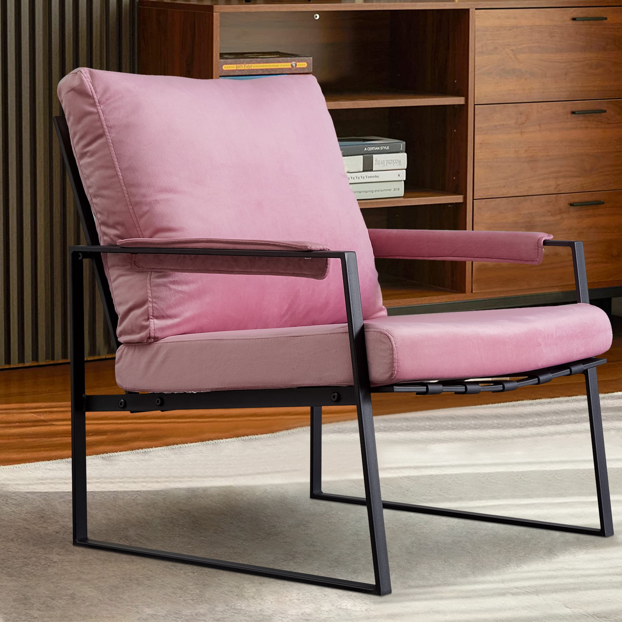 Accent Chair for Living Room, Bedroom Comfy Reading Armchair, Mid