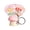 Pink, variant on Cartoon Mushroom Fidget Keychain - 1.6 Inch Push Click Stress Relief Toy, Cute Button Presser for Anxiety, Portable Sensory Toy