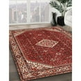 thumbnail image 3 of Ahgly Company Machine Washable Indoor Rectangle Traditional Orange Salmon Pink Area Rugs, 7' x 9', 3 of 7