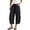 Black, variant on Effortless Everyday Women’s Casual Pants With Relaxed Wide Leg And 7/8 Length For Comfort And Versatility Khaki,S