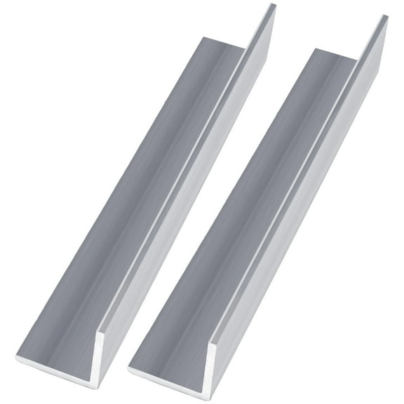 2 Pcs 13 Inch Aluminum Angle Bar, 3/16 Inch Thick for Industrial Use