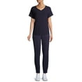 thumbnail image 6 of ClimateRight by Cuddl Duds Short Sleeve V-Neck Scrub Top (Women's ), 6 of 7