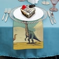 thumbnail image 4 of WERPE Dinosaur Cloth Napkins Polyester Gift Reusable Machine Washable Fabric for Events 2 PCS, 4 of 7